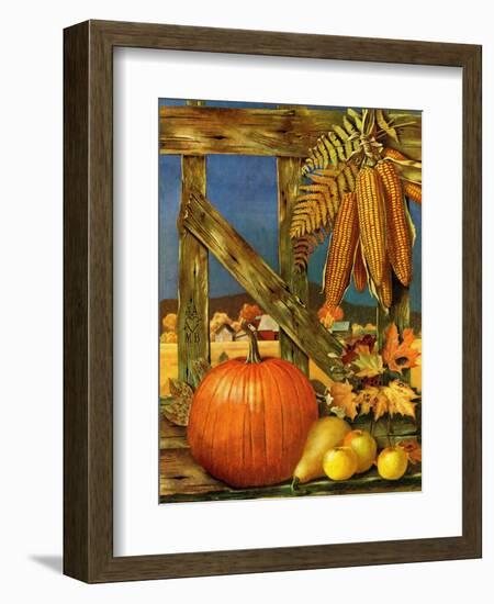 "Fall Harvest," October 27, 1945-John Atherton-Framed Giclee Print