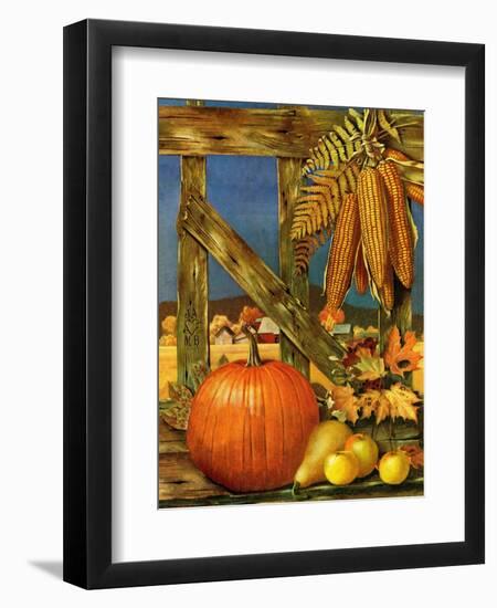 "Fall Harvest," October 27, 1945-John Atherton-Framed Giclee Print