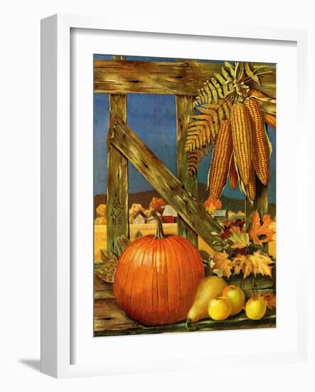 "Fall Harvest," October 27, 1945-John Atherton-Framed Giclee Print