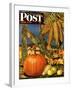 "Fall Harvest," Saturday Evening Post Cover, October 27, 1945-John Atherton-Framed Giclee Print