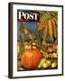 "Fall Harvest," Saturday Evening Post Cover, October 27, 1945-John Atherton-Framed Giclee Print