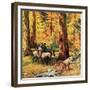 "Fall Horseback Ride", October 20, 1956-John Clymer-Framed Giclee Print