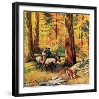 "Fall Horseback Ride", October 20, 1956-John Clymer-Framed Giclee Print