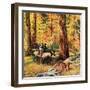 "Fall Horseback Ride", October 20, 1956-John Clymer-Framed Premium Giclee Print