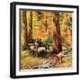 "Fall Horseback Ride", October 20, 1956-John Clymer-Framed Premium Giclee Print