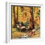 "Fall Horseback Ride", October 20, 1956-John Clymer-Framed Giclee Print