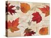 Fall in Love - Autumn Leaves-Lisa Audit-Stretched Canvas