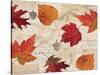 Fall in Love - Autumn Leaves-Lisa Audit-Stretched Canvas