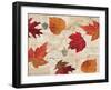 Fall in Love - Autumn Leaves-Lisa Audit-Framed Art Print