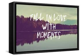 Fall in Love with Moments-Vintage Skies-Framed Stretched Canvas