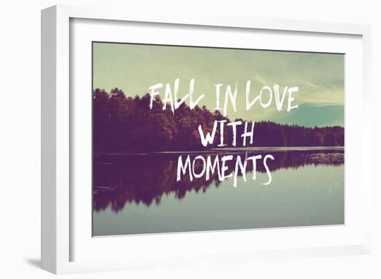Fall in Love with Moments-Vintage Skies-Framed Giclee Print