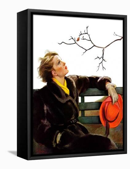 "Fall in the Park,"December 3, 1938-Neysa Mcmein-Framed Stretched Canvas