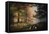 Fall In The Pines-Bill Makinson-Framed Stretched Canvas