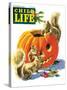Fall is Here - Child Life, October 1946-Keith Ward-Stretched Canvas
