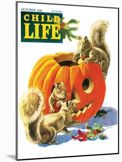 Fall is Here - Child Life, October 1946-Keith Ward-Mounted Premium Giclee Print