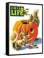 Fall is Here - Child Life, October 1946-Keith Ward-Framed Stretched Canvas
