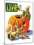 Fall is Here - Child Life, October 1946-Keith Ward-Mounted Giclee Print