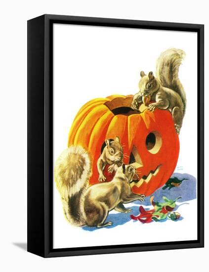 Fall Is Here - Child Life-Keith Ward-Framed Stretched Canvas
