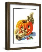 Fall Is Here - Child Life-Keith Ward-Framed Giclee Print