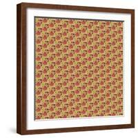 Fall Leaf Pattern-Leslie Wing-Framed Giclee Print