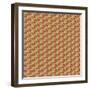 Fall Leaf Pattern-Leslie Wing-Framed Giclee Print