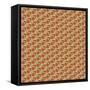 Fall Leaf Pattern-Leslie Wing-Framed Stretched Canvas