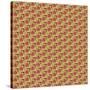 Fall Leaf Pattern-Leslie Wing-Stretched Canvas