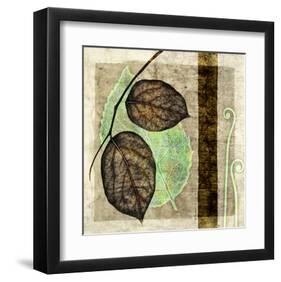 Fall Leaves and Pier III-Christine Zalewski-Framed Art Print