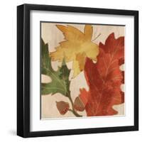 Fall Leaves Square 2-Kimberly Allen-Framed Art Print