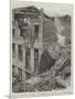 Fall of a Factory Chimney at Cleckheaton, Near Bradford, Yorkshire-null-Mounted Giclee Print