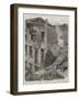 Fall of a Factory Chimney at Cleckheaton, Near Bradford, Yorkshire-null-Framed Giclee Print
