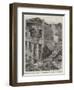 Fall of a Factory Chimney at Cleckheaton, Near Bradford, Yorkshire-null-Framed Giclee Print