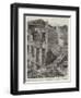 Fall of a Factory Chimney at Cleckheaton, Near Bradford, Yorkshire-null-Framed Giclee Print