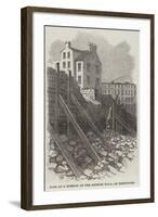 Fall of a Portion of the Ancient Wall, at Edinburgh-null-Framed Giclee Print