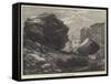 Fall of a Rock at Nice-null-Framed Stretched Canvas