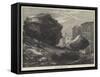 Fall of a Rock at Nice-null-Framed Stretched Canvas