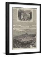 Fall of a Viaduct on the Great Indian Peninsular Railway-null-Framed Giclee Print