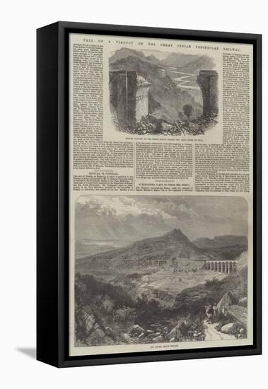 Fall of a Viaduct on the Great Indian Peninsular Railway-null-Framed Stretched Canvas