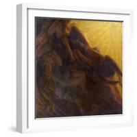 Fall of Angels, Triptych, 1913-Gaetano Previati-Framed Giclee Print