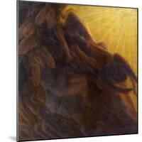 Fall of Angels, Triptych, 1913-Gaetano Previati-Mounted Giclee Print