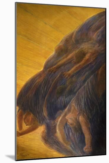 Fall of Angels, Triptych Side Panel, 1913-Gaetano Previati-Mounted Giclee Print