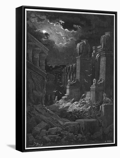 Fall of Babylon-Gustave Dor?-Framed Stretched Canvas
