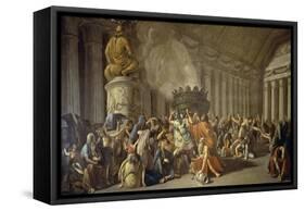 Fall of Carthage-Luigi Ademollo-Framed Stretched Canvas