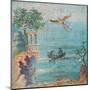 Fall of Icarus, Dead on Beach, Daedalus in Sky, C. 45-79-null-Mounted Art Print