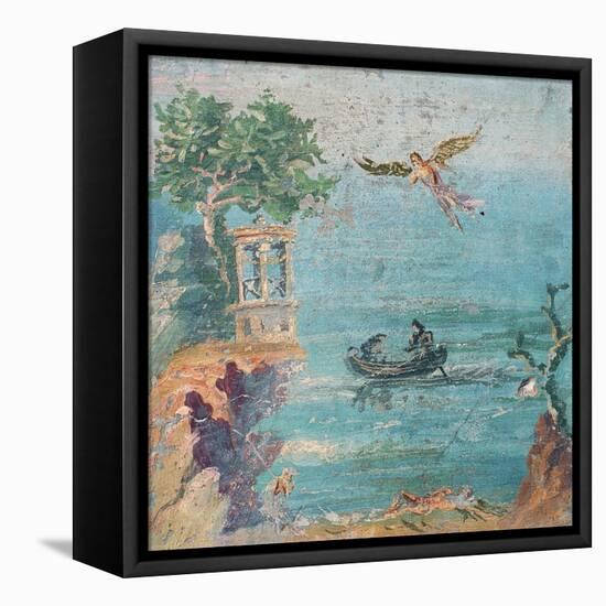 Fall of Icarus, Dead on Beach, Daedalus in Sky, C. 45-79-null-Framed Stretched Canvas