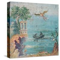 Fall of Icarus, Dead on Beach, Daedalus in Sky, C. 45-79-null-Stretched Canvas