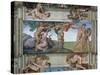 Fall of Mankind and Expulsion from Paradise, Ceiling Painting in the Sistine Chapel-Michelangelo Buonarroti-Stretched Canvas