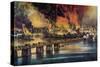Fall Of Richmond, 1865-Currier & Ives-Stretched Canvas