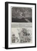 Fall of Sebastopol, Demonstration at Woolwich-null-Framed Giclee Print