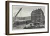 Fall of the Column in the Place Vendome, Paris-null-Framed Giclee Print
